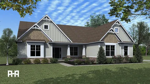 The Signature house plan, exterior view 1
